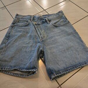 Agolde Criss Cross Jean Shorts 25